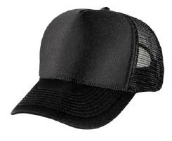 black-foam-hat